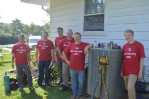 Members of the Johnson & Johnson team taking part in the Feel The Love Event in Martinsburg, WV.